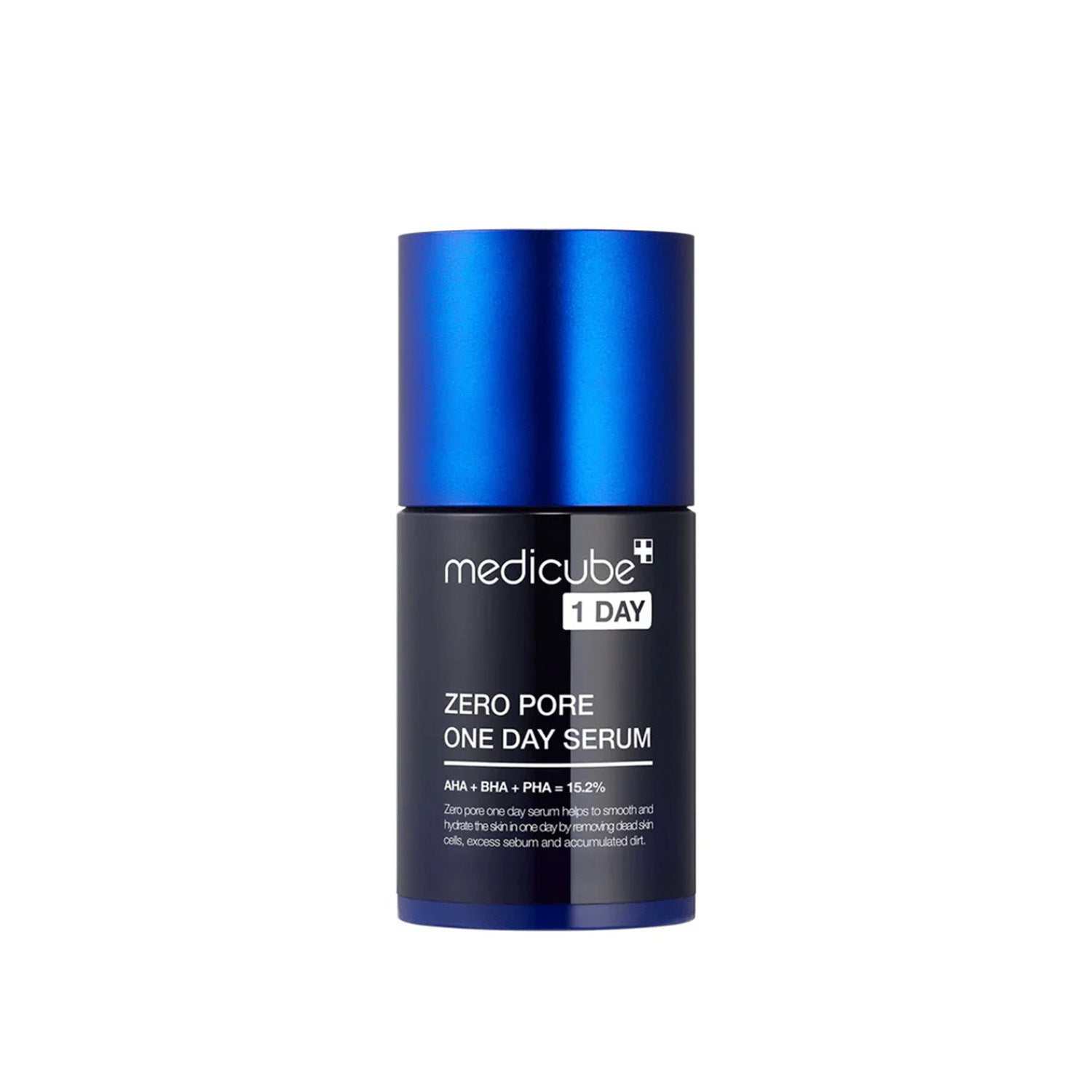Medicube Zero Pore One Day Serum 30ml bottle with blue cap designed for pore care and skin texture refinement.