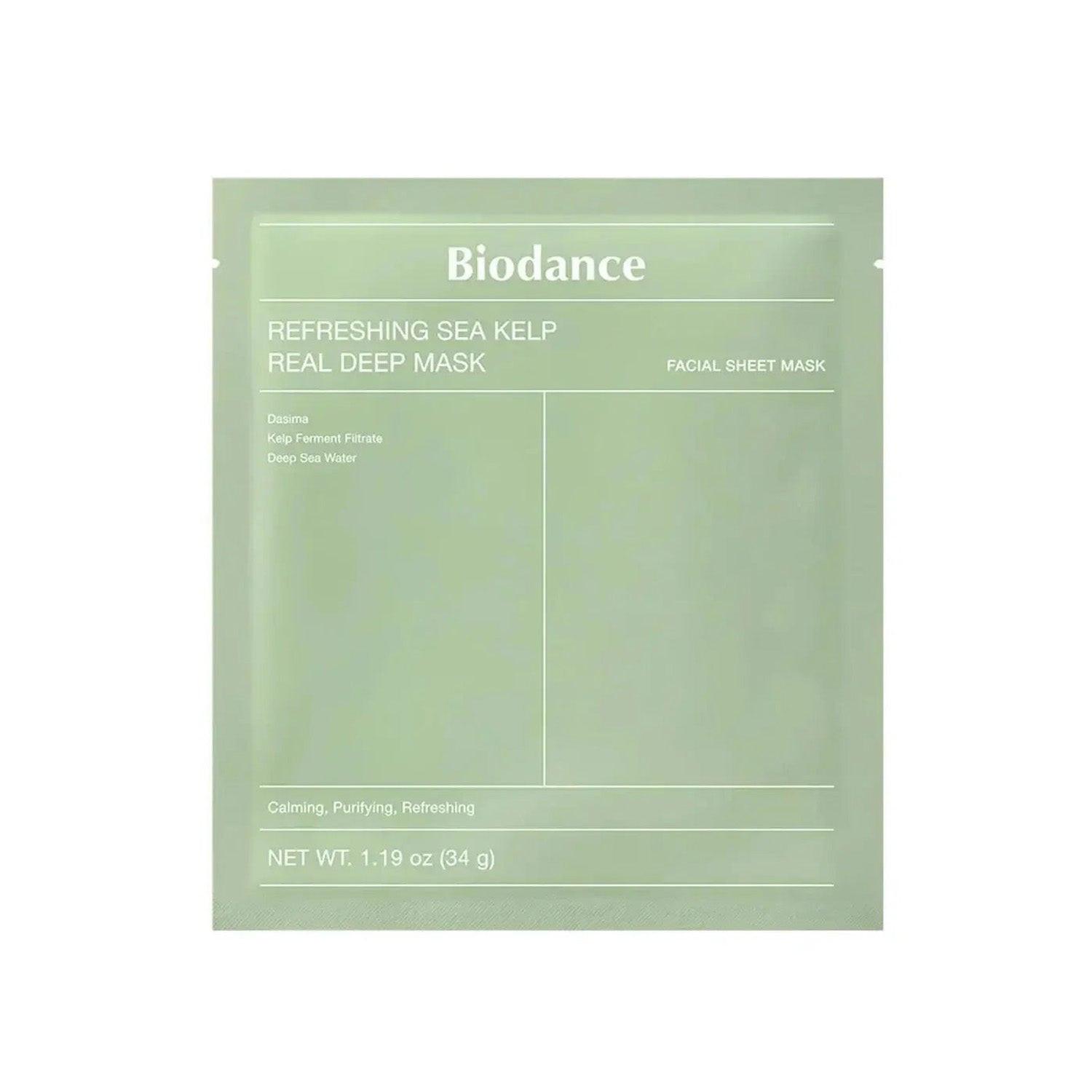 Biodance Refreshing Sea Kelp Real Deep Mask 34g.