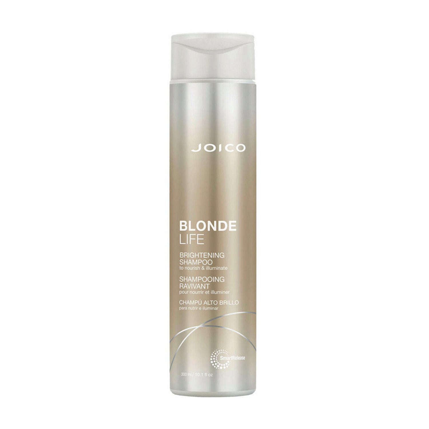 Joico Blonde Life shampoo bottle on a white background