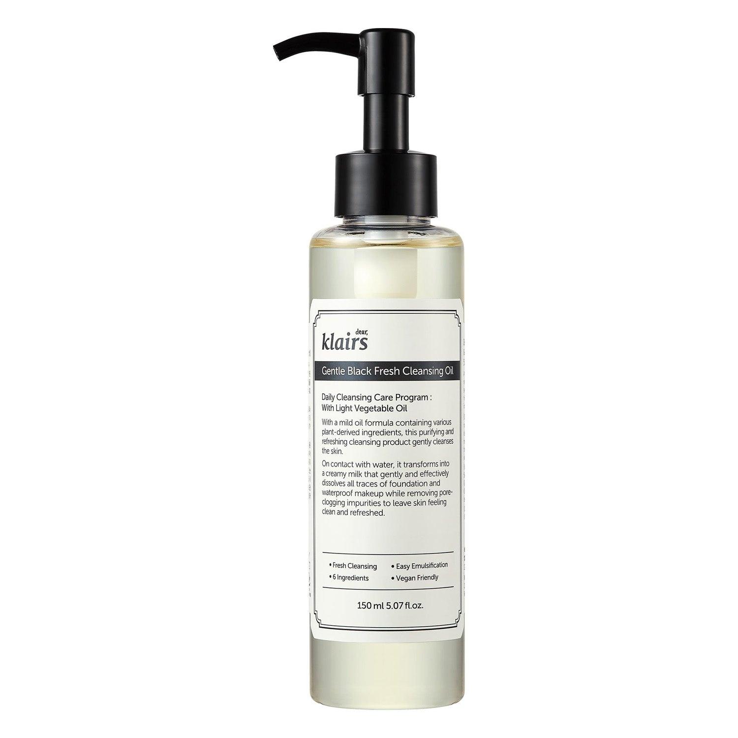 Klairs Gentle Black Fresh Cleansing Oil 150ml.