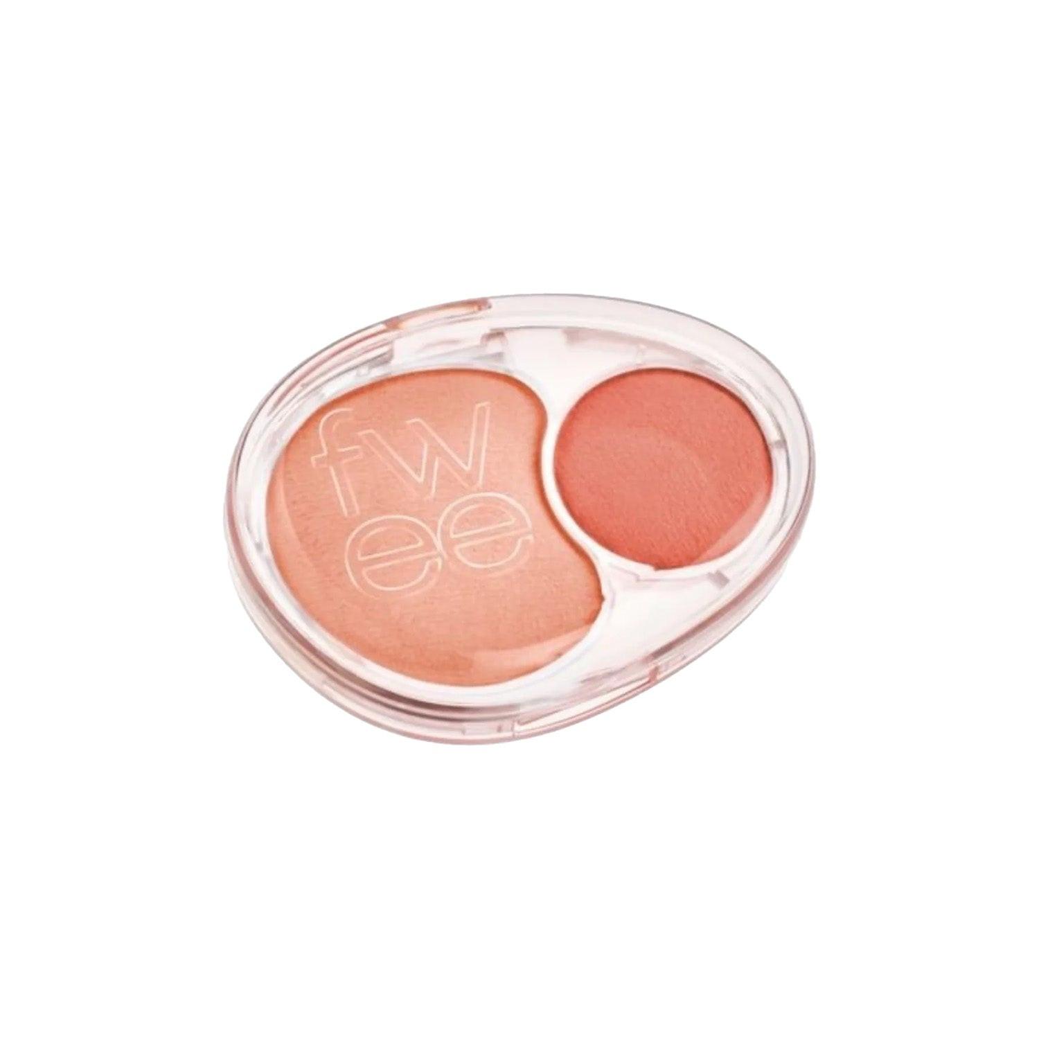 Fwee Mellow Dual Blush CR01 Juicy Smile 7.2g.