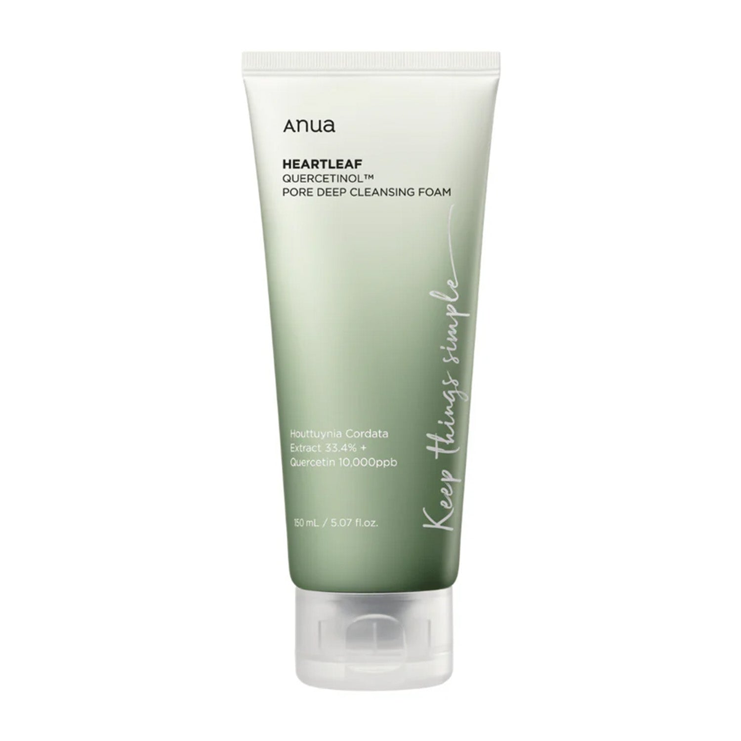 Anua Heartleaf Quercetinol Pore Deep Cleansing Foam 150ml - Maison 19