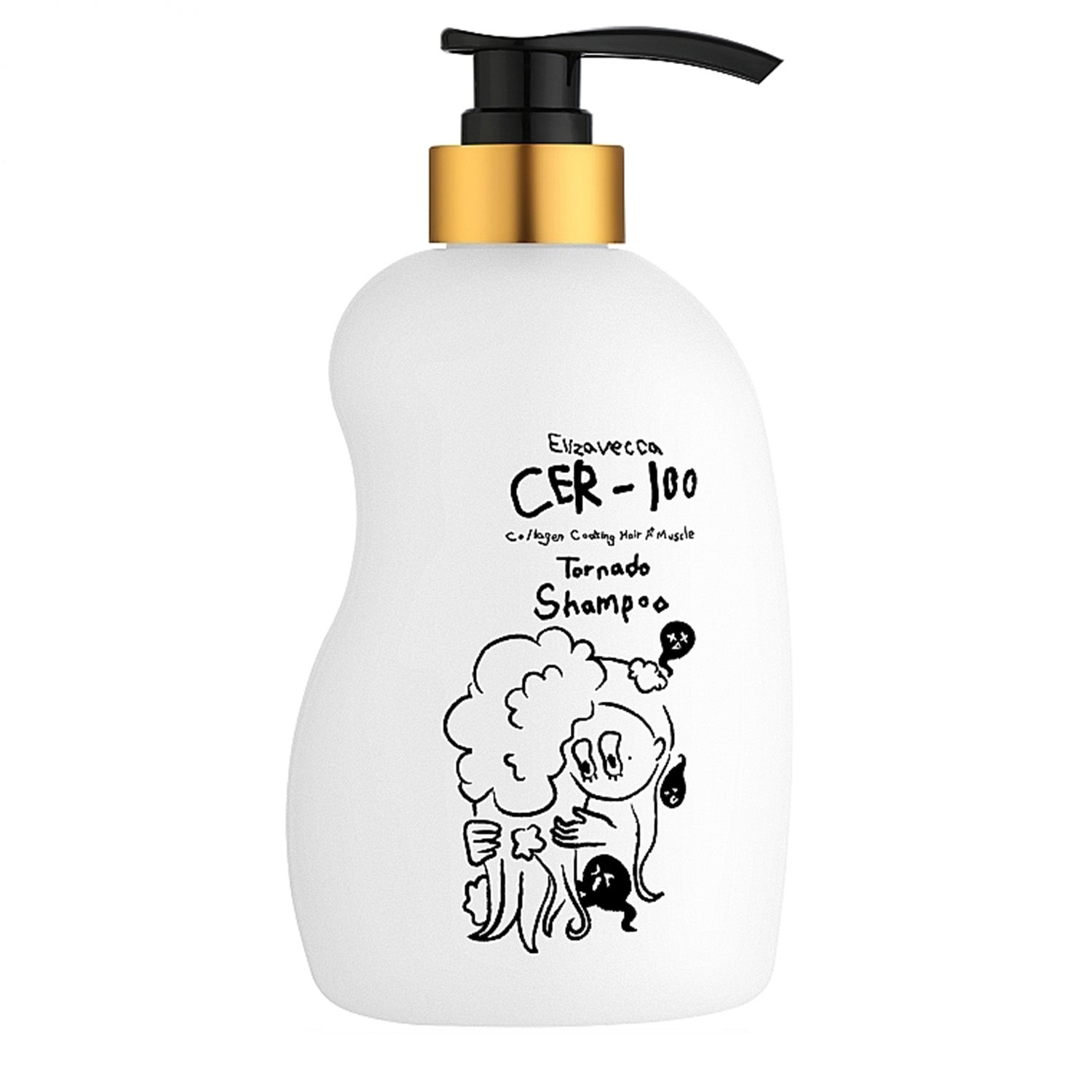 Elizavecca CER-100 collagen hair a+ muscle tornado shampoo 500ml - Maison 19