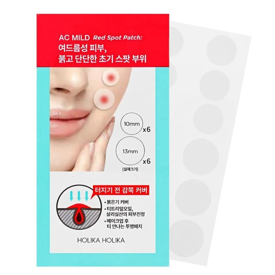 HOLIKA HOLIKA AC Mild Red Spot Patch 12pcs - Maison 19