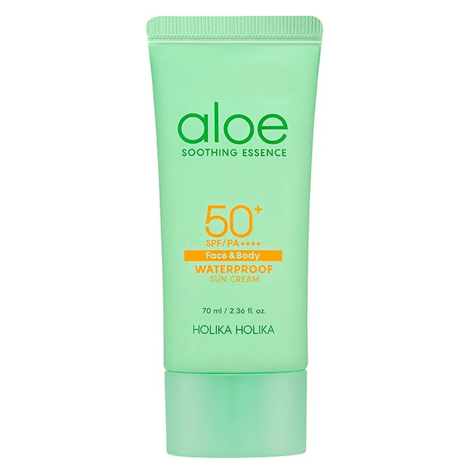 HOLIKA HOLIKA Aloe Soothing Essence Waterproof Sun Cream SPF50 70ml - Maison 19