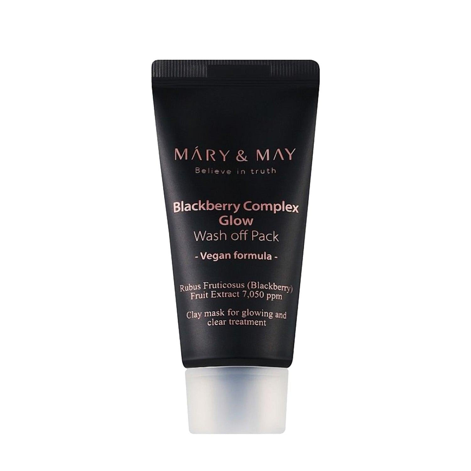 Mary&May Vegan Blackberry Complex Glow Wash off Pack 30g - Maison 19