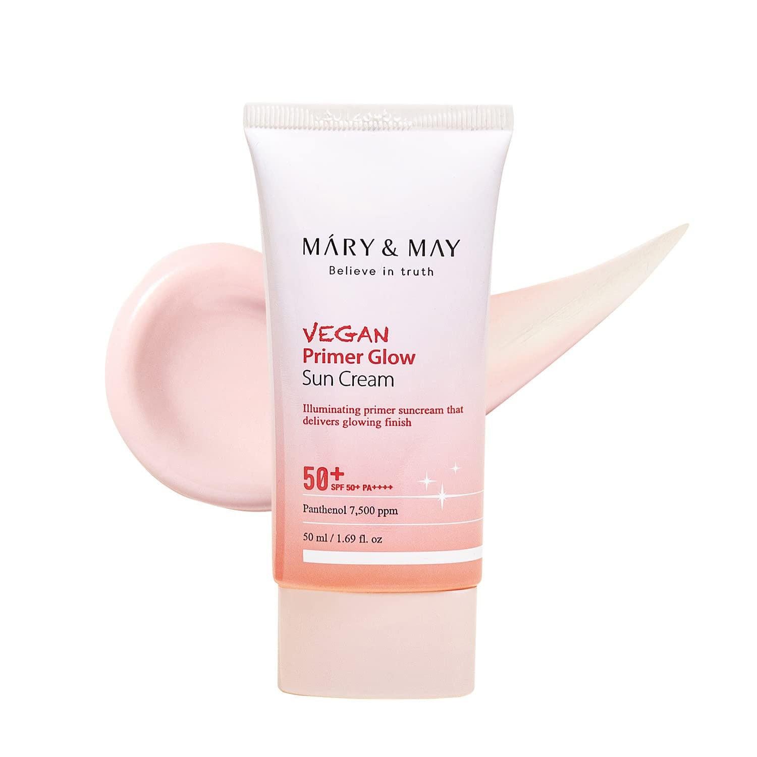 Mary&May Vegan Primer Glow Sun Cream SPF50+/PA++++ 50ml.
