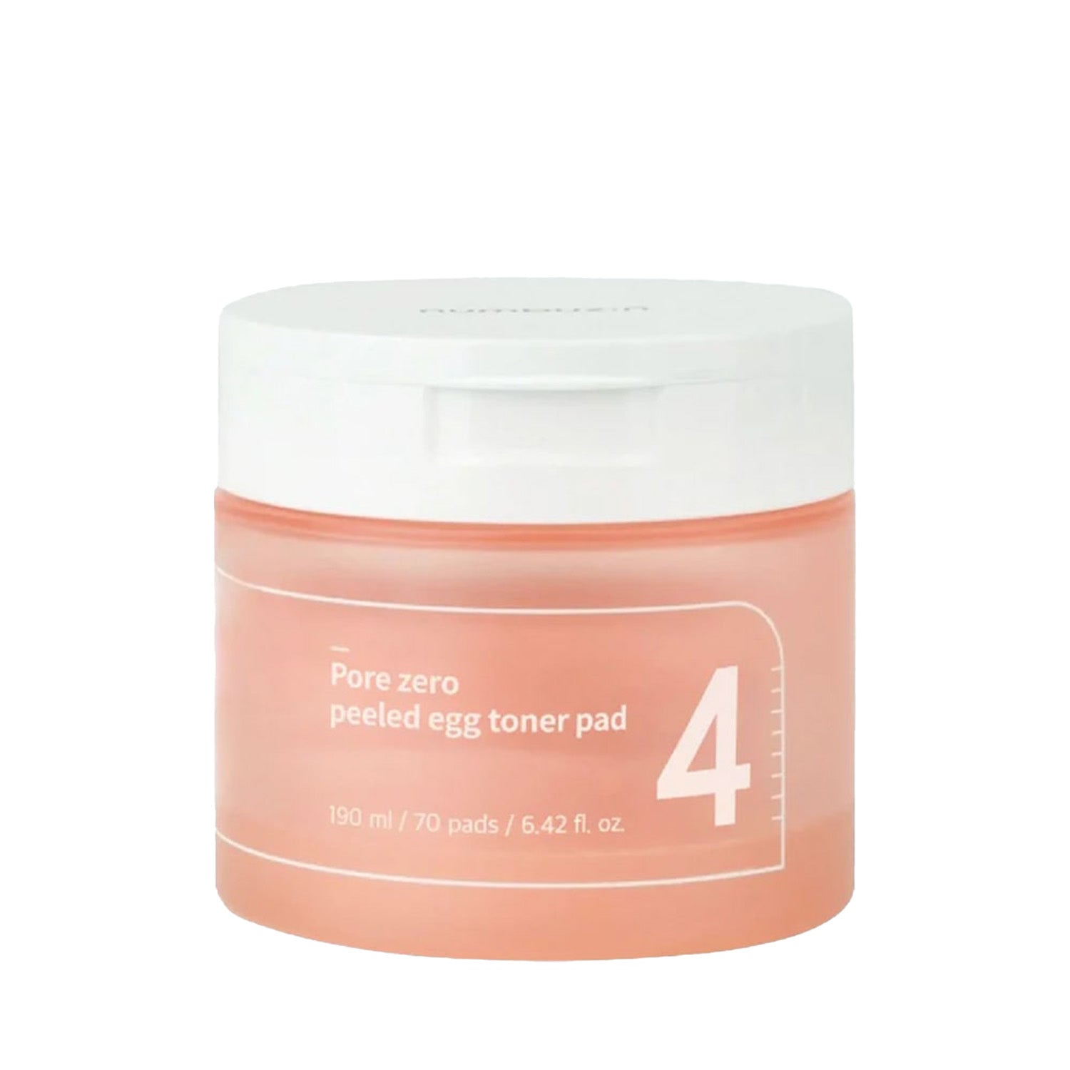 Numbuzin No.4 Pore Zero Peeled Egg Toner Pad 190ml/70pcs - Maison 19