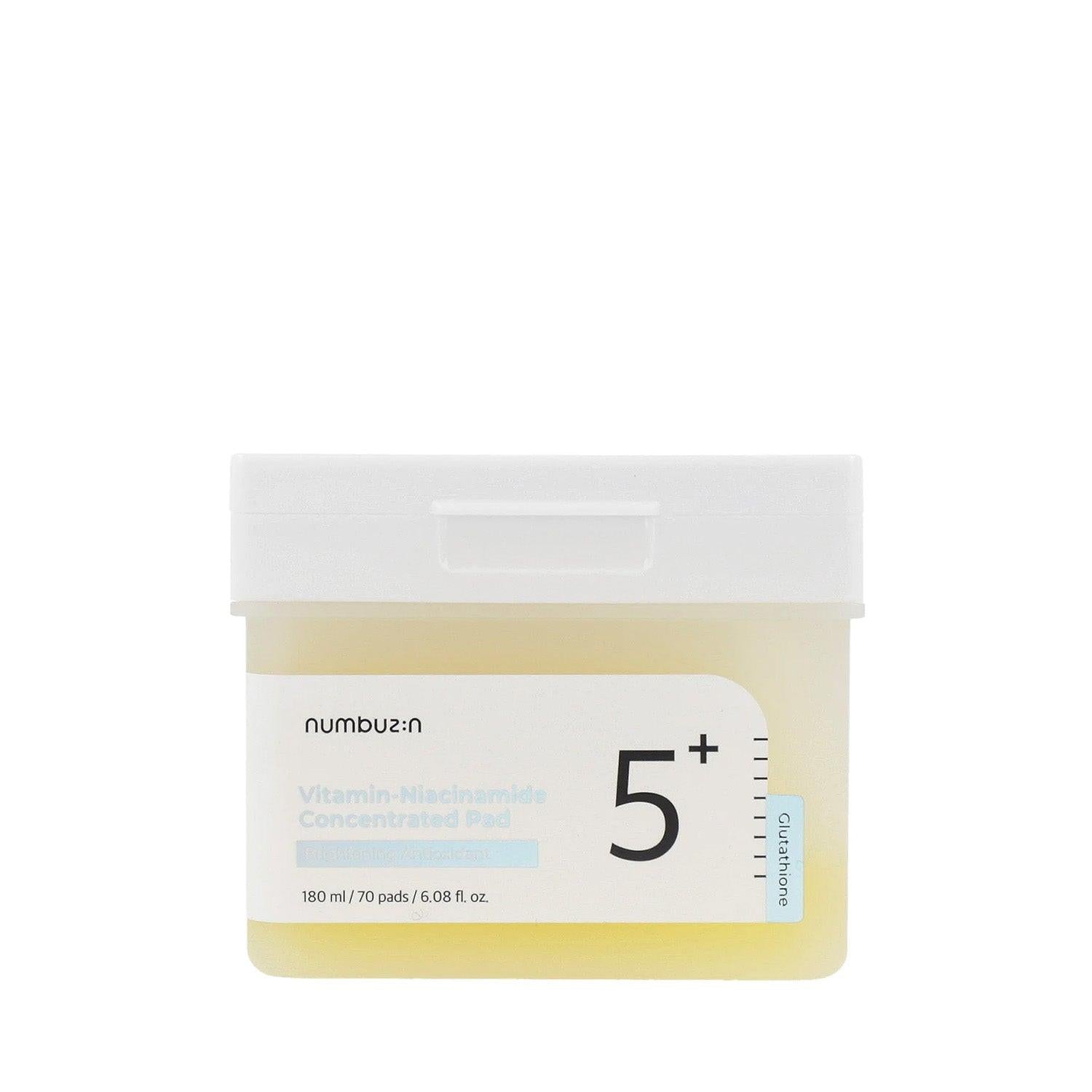 Numbuzin No.5 Vitamin - Niacinamide Concentrated Pad 180ml/70pcs - Maison 19