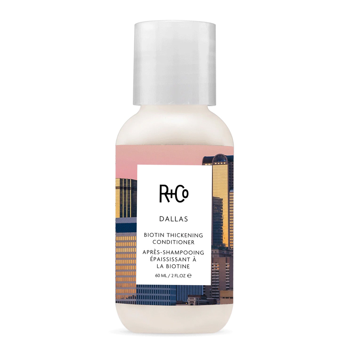 R+Co DALLAS Biotin Thickening Conditioner 60ml - Maison 19, R+Co Dallas Biotin Thickening Conditioner
Travel-size thickening conditioner
Conditioner for fine hair
Volumizing conditioner
Biotin-infused conditioner
Conditioner with Pro-Vitamin B5
Sulfate-free conditioner
Paraben-free conditioner
Vegan hair conditioner
Cruelty-free conditioner
Conditioner with coconut oil
Conditioner with saw palmetto extract
Conditioner with loquat fruit extract
Conditioner for hair strength
Conditioner for hair shine