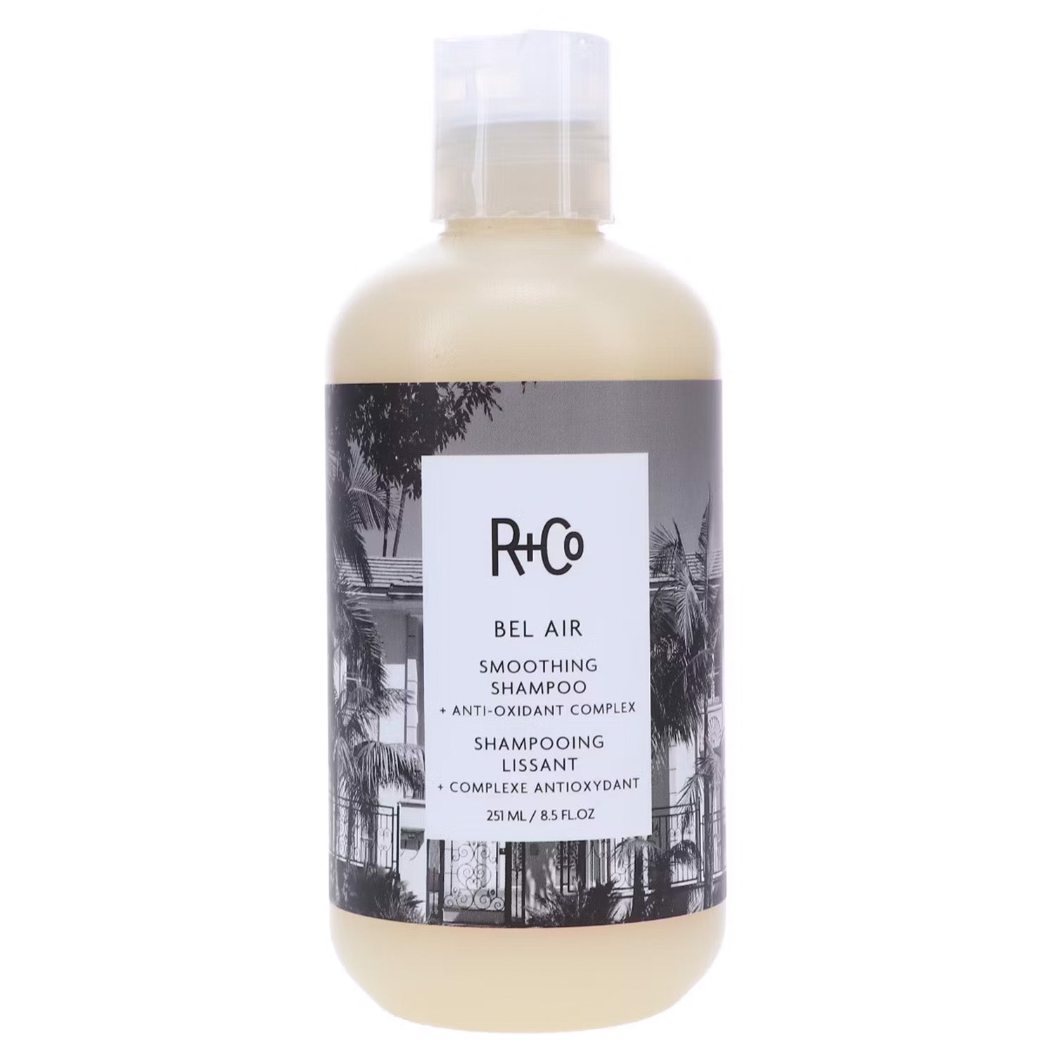 R+CO Bel Air Smoothing Shampoo 241 ml - Maison 19, R+Co Bel Air Smoothing Shampoo
Smoothing shampoo
Frizz control shampoo
Anti-frizz shampoo
Shampoo for thick hair
Shampoo for curly hair
Shampoo for frizzy hair
Shampoo for coarse hair
Shampoo for unruly hair
Shampoo for textured hair
Shampoo for wavy hair
Shampoo for color-treated hair
Shampoo for dry hair
Shampoo for damaged hair
Shampoo for coarse hair
Shampoo with antioxidant complex
Shampoo with artichoke extract
Shampoo with plum seed oil, Shampoo