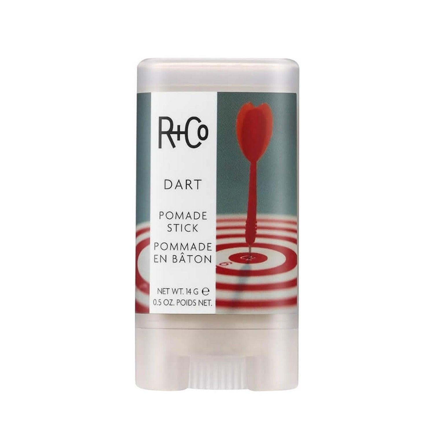 R+CO DART Pomade Stick 14g - Maison 19, R+Co DART Pomade Stick
Hair styling pomade stick
Flyaway tamer for hair
Sculpting pomade for hair
Travel-size hair pomade
Vegan hair pomade
Cruelty-free hair styling product
Non-greasy hair pomade
Frizz control pomade
Portable hair styling product
Plant-based hair pomade
Candelilla wax pomade
Castor seed oil hair pomade
Jojoba esters hair pomade
Serious Gaze fragrance pomade