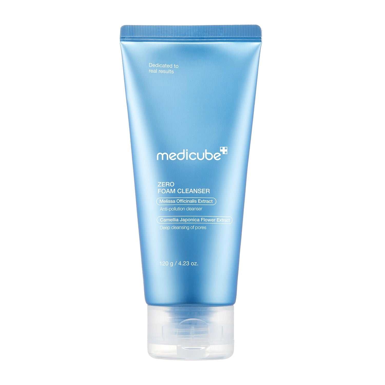 Medicube Zero Foam Cleanser 120g tube for deep pore cleansing.
