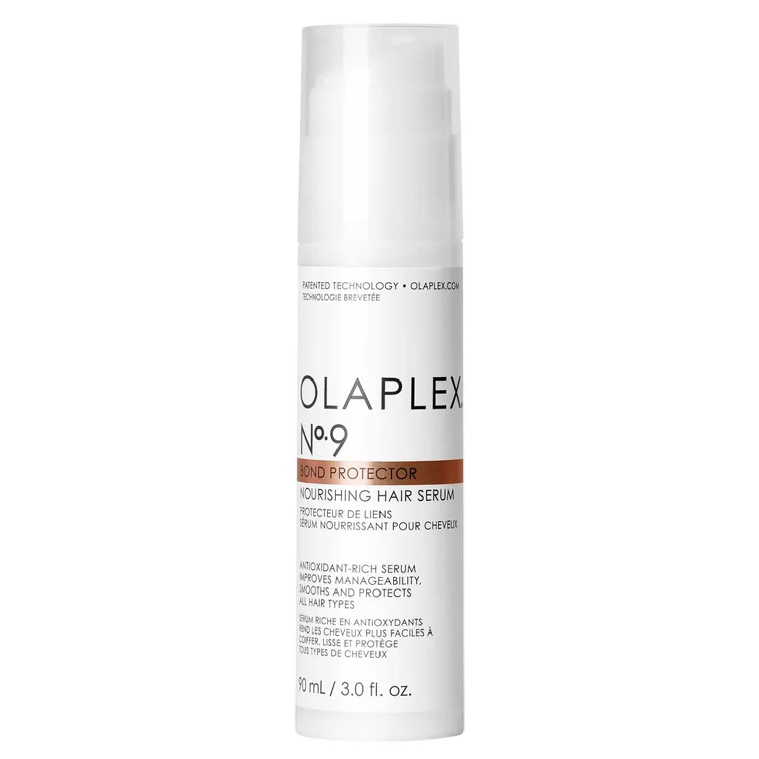OLAPLEX No.9 Bond Protector Nourishing Hair Serum protects hair from pollution and heat 