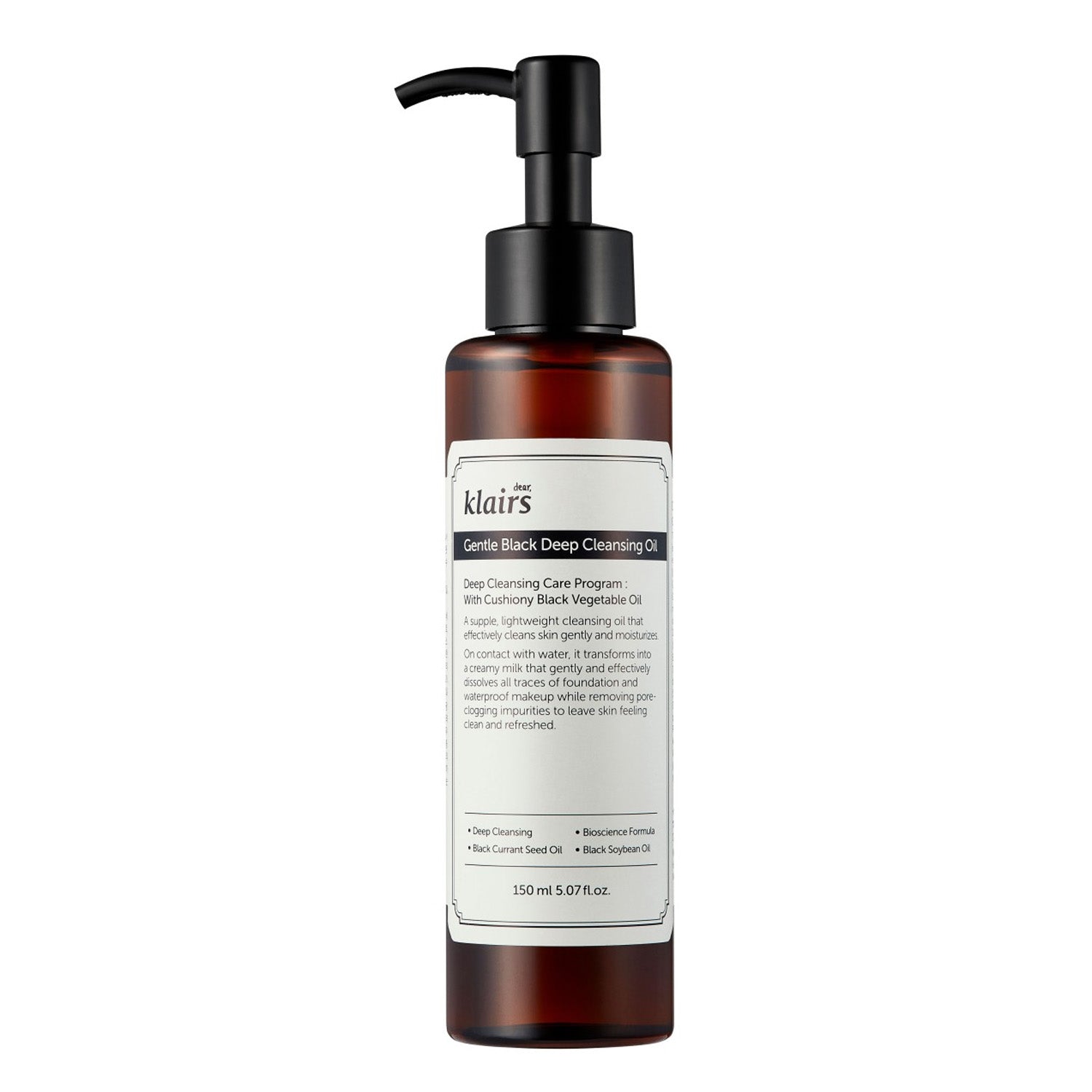 Klairs Gentle Black Deep Cleansing Oil 150ml - Maison19