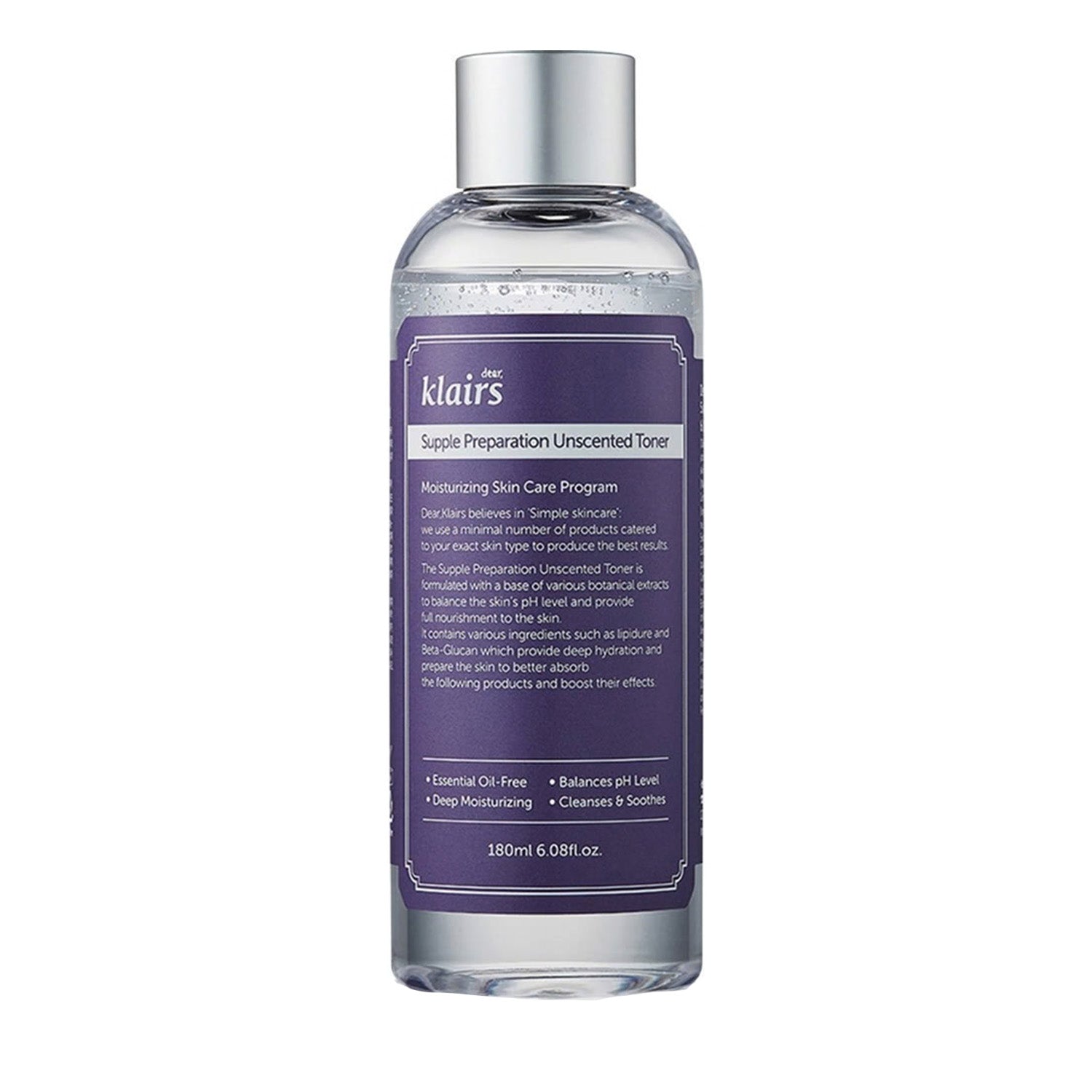 Klairs Unscented Toner – Fragrance-Free & Hydrating 180ml