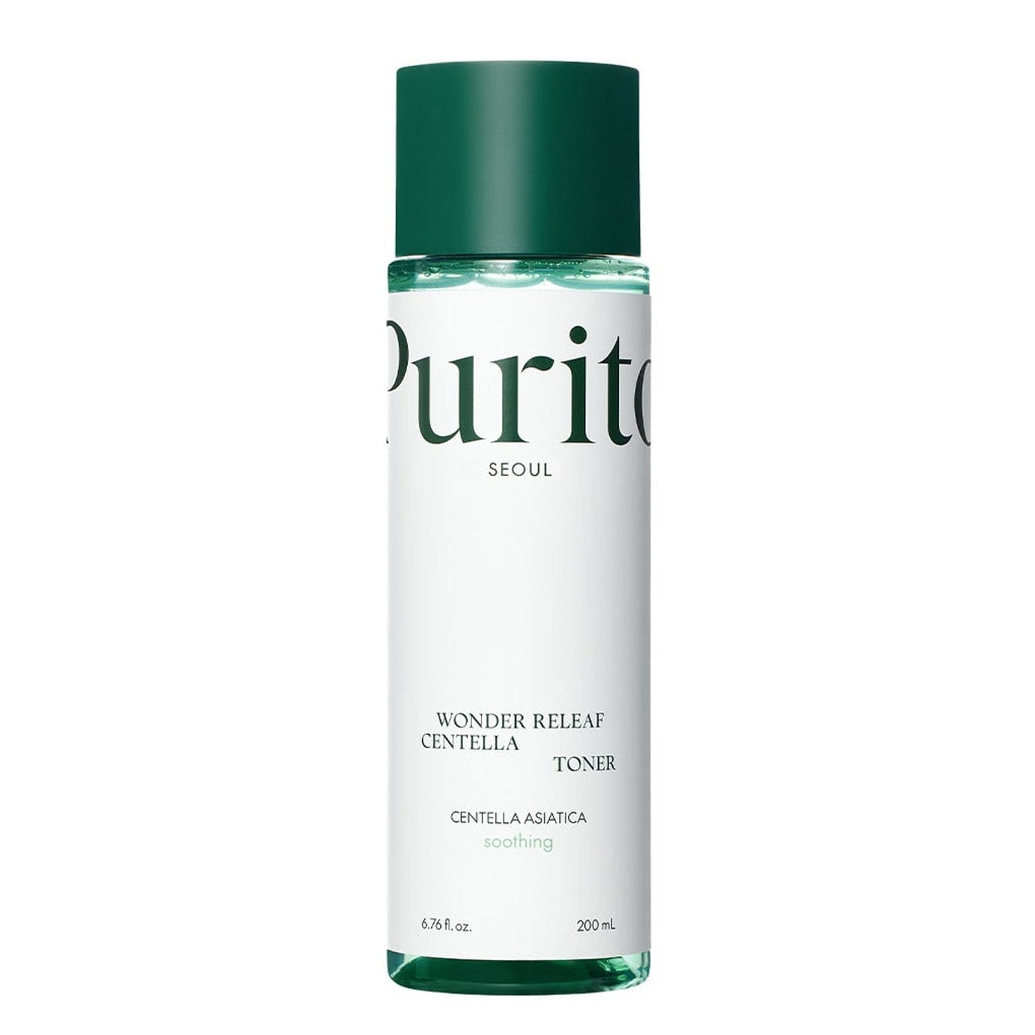 Purito toner bottle on a white background