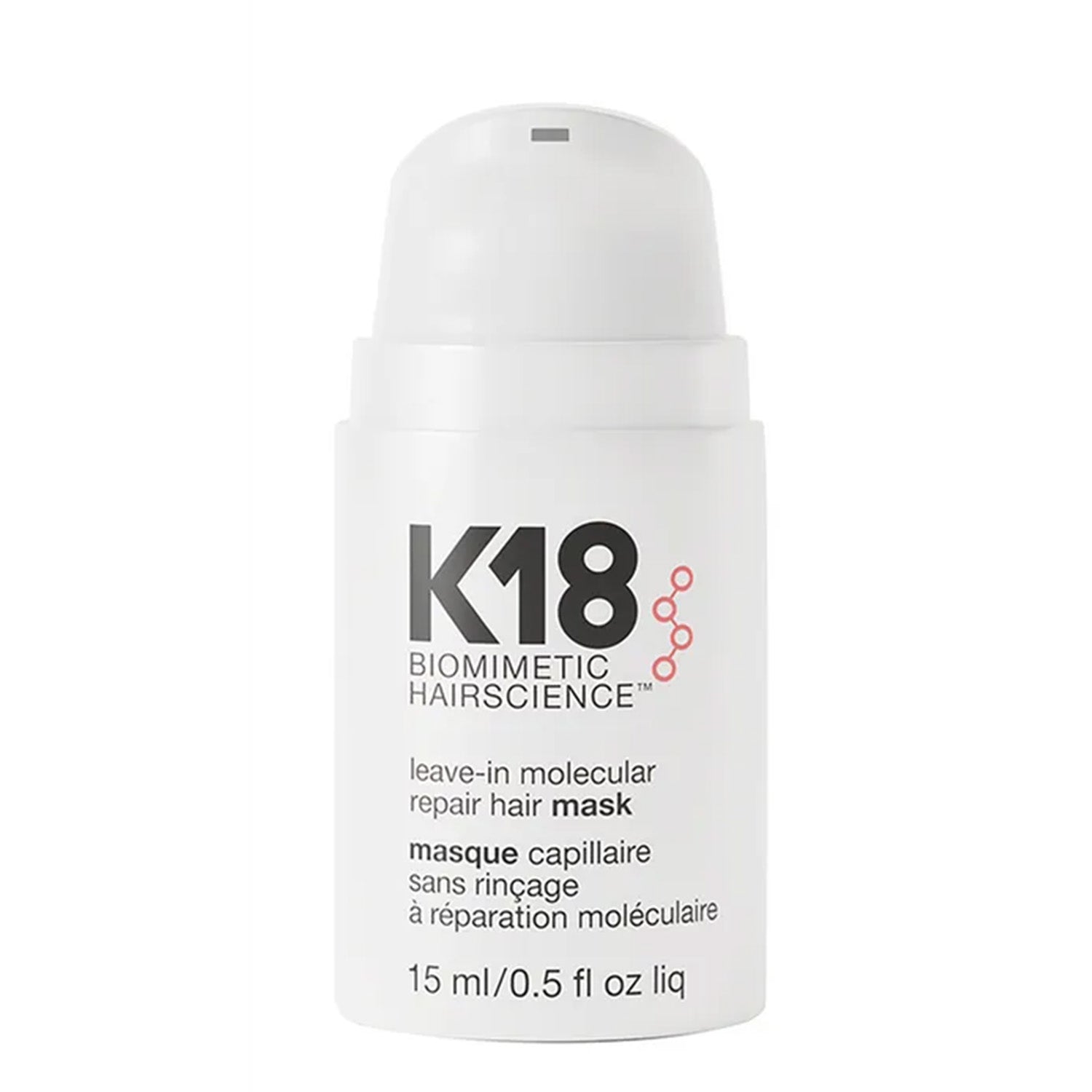 K18 Biomimetic Hairscience Leave-in Molecular Repair Hair Mask 15ml